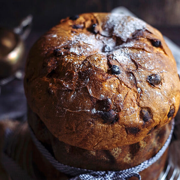 Panettone aux chocolats (+/- 1000 gr)
